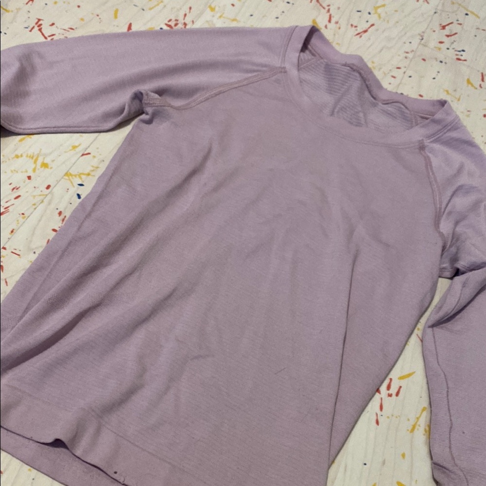 flaws - lululemon pink pioney top size 0